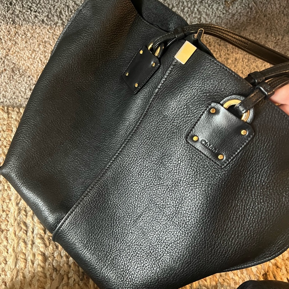 Chloe Vick Tote Black Leather - Picture 8 of 16